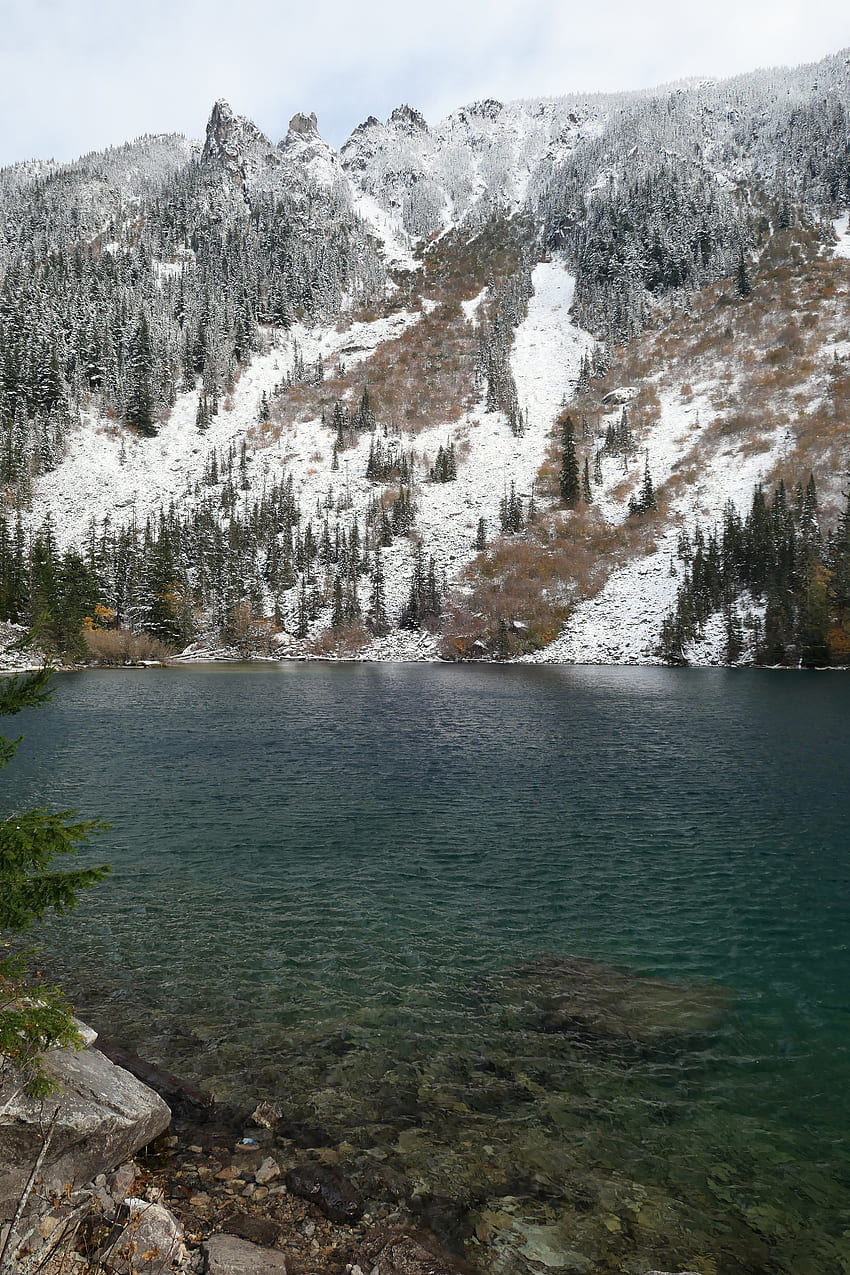 Landscape, Nature, Water, Snow, Mountain, Lake, HD phone wallpaper